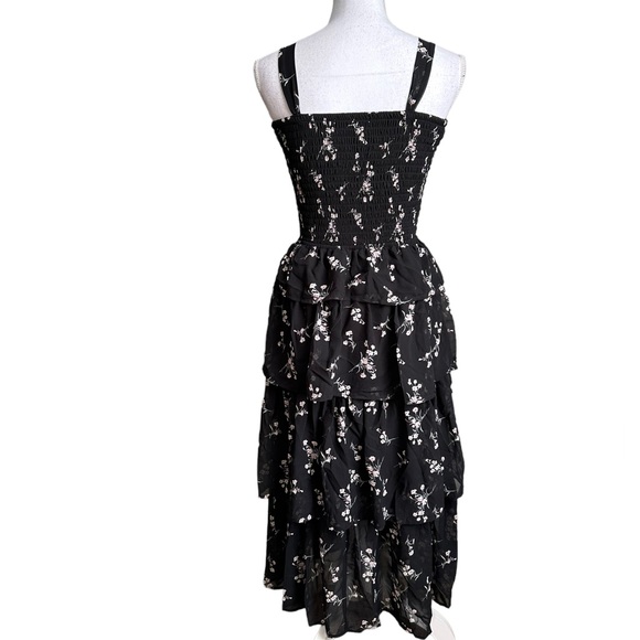 Mimi China Floral Tiered Layered Dress Size Medium - Picture 3 of 17